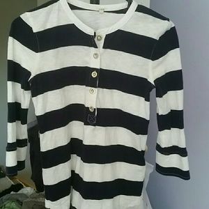 J.crew Striped Navy White Rugby shirt